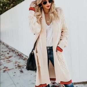 Vici collection longline cardigan